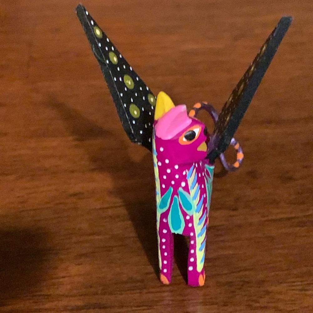 Colorful Alebrije Figurine with WingsOne of a kind! Handmade made in MX . Must!
